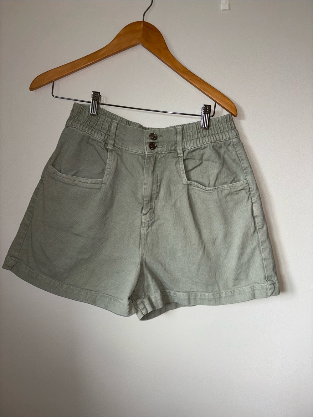 Sage Green Garage Shorts